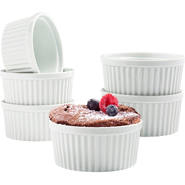 Ceramic Ramekins Set 3.5 Inch 6Pcs