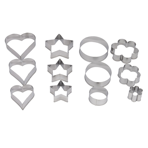 Prestige 12Pcs Biscuit Cutter - bakeware bake house kitchenware bakers supplies baking