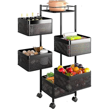 Rotating Multi-Layer Kitchen Shelf