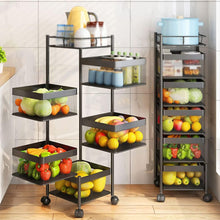 Rotating Multi-Layer Kitchen Shelf
