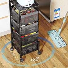 Rotating Multi-Layer Kitchen Shelf