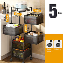 Rotating Multi-Layer Kitchen Shelf