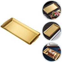 Gold Plated Stainless Steel Rectangle Tray