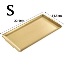 Gold Plated Stainless Steel Rectangle Tray