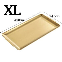 Gold Plated Stainless Steel Rectangle Tray