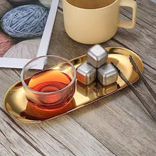 Gold Plated Stainless Steel Oval Tray