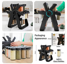 18 Jar Rotating Spice Organiser