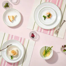 Corelle 16pc Dinner Set - Double Ring Green