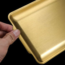 Gold Plated Stainless Steel Rectangle Tray