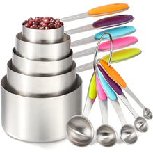 Steel Measuring Cups & Spoons Set