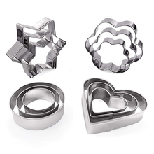 Stainless Steel Cookie Cutter 4 Shapes
