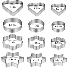 Stainless Steel Cookie Cutter 4 Shapes