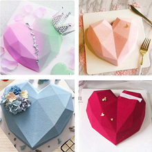 Diamond Heart Shape Silicone Mold - bakeware bake house kitchenware bakers supplies baking
