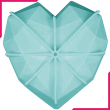 Diamond Heart Shape Silicone Mold - bakeware bake house kitchenware bakers supplies baking