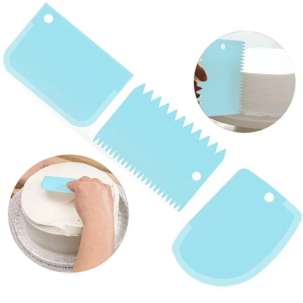 Cake Decorating Scraper Set 3Pcs