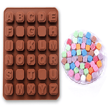 Alphabets Shape Silicone Chocolate Mold - bakeware bake house kitchenware bakers supplies baking