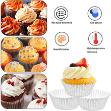 Aluminum Foil Cupcake Liner Silver 100Pcs
