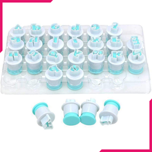 Small Alphabet Plunger Cutter - bakeware bake house kitchenware bakers supplies baking