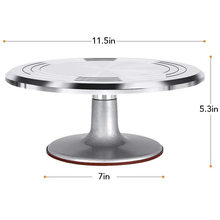Stainless Steel Top Rotating Turntable Stand