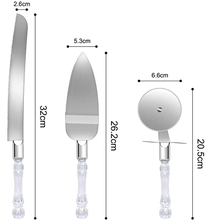 Pizza Cutter, Lifter & Knife 3 Pcs Set