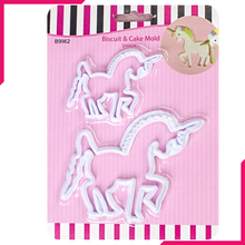 Unicorn Cookie Cutter 2pcs - bakeware bake house kitchenware bakers supplies baking