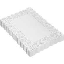 Rectangle Lace Paper Doilies 50Pcs