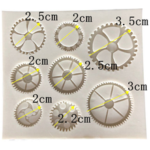 Vintage Gears Silicone Mold 8 Cavity