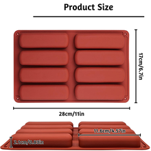 Silicone Chocolate Bar Mold 8 Cavity