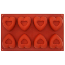 Silicone 8 Cavity Heart Mold