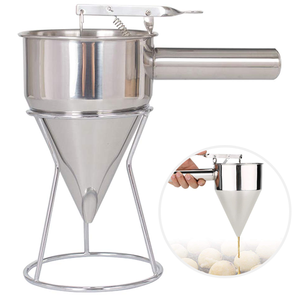 Waffle Pan Cake Batter Dispenser Steel