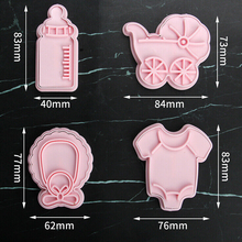 Baby Shower Fondant & Cookie Cutter 4Pcs Set