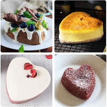 Heart Shape Cake Pan Non Stick Removable Base Small Size