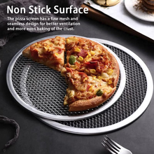Pizza Mesh Plate Aluminum 14 Inch