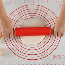 Silicone Rolling Pin With Wooden Handle