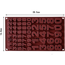 0 To 9 Number Silicone Chocolate Mold