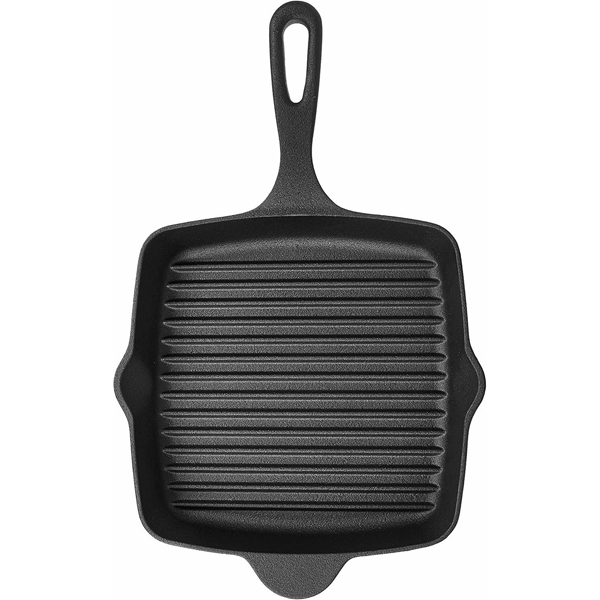 Cast Iron Square Griddle Pan -22Cm - bakeware bake house kitchenware bakers supplies baking