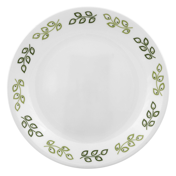 Corelle Livingware 8.5" Luncheon Plate Neo Leaf - bakeware bake house kitchenware bakers supplies baking