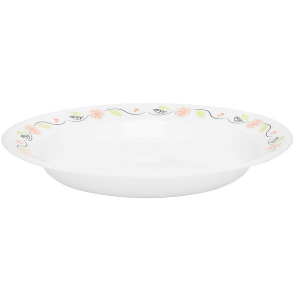 Corelle 15oz Rimmed Deep Plate - Tangerine Garden