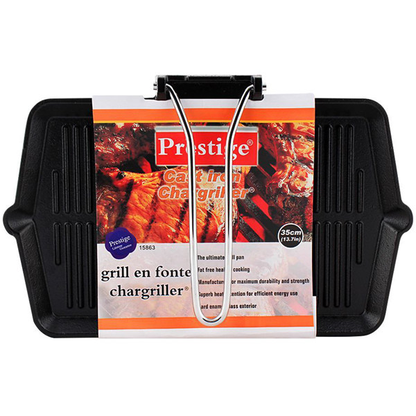 Prestige Cast Iron Grill Pan 35cm - bakeware bake house kitchenware bakers supplies baking