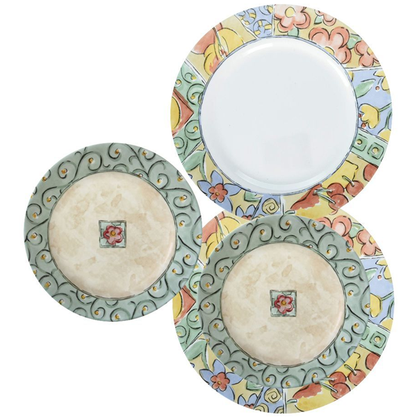 Corelle 18 Pcs Set Water Color - IMP - bakeware bake house kitchenware bakers supplies baking