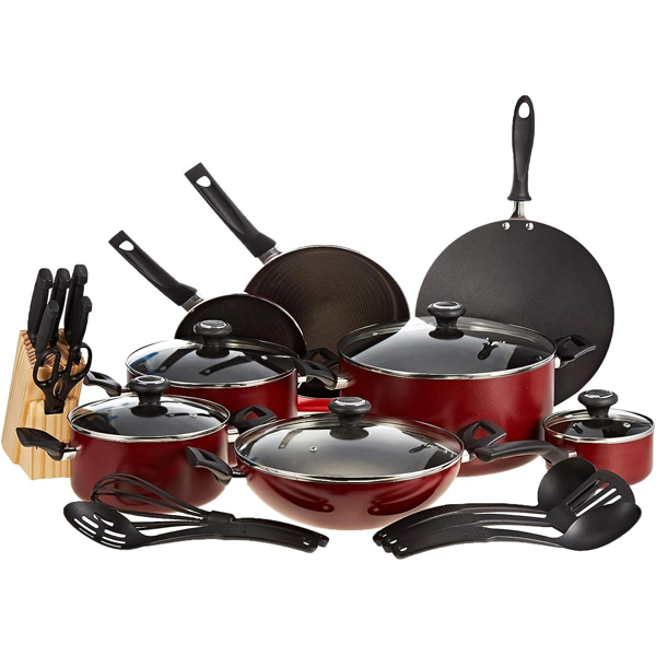 Prestige 25 Pcs Cook Set Red