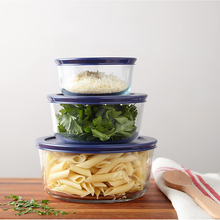 Pyrex Round Glass Food Storage Container 6Pcs Set