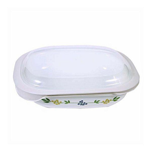 Corelle 2.83L Oblong Dish Secret Garden with plastic cover - bakeware bake house kitchenware bakers supplies baking