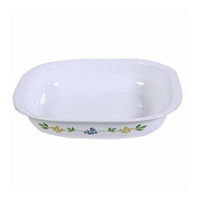 Corelle 2.83L Oblong Dish Secret Garden with plastic cover - bakeware bake house kitchenware bakers supplies baking