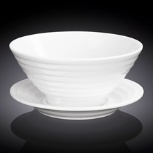 Wilmax Fine Porcelain Bowl & Saucer - bakeware bake house kitchenware bakers supplies baking