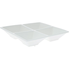 Wilmax Fine Porcelain Divided Square Dish 6