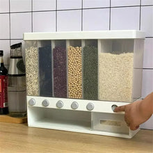 6-Grid Multifunctional Rice Bucket Container