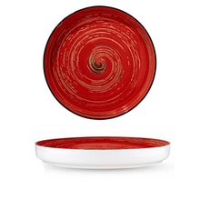 Wilmax Spiral Red Plate 9