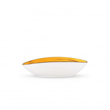 Wilmax Spiral Yellow Oval Bowl 11.75