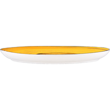 Wilmax Spiral Yellow Stone Shape Dish 13
